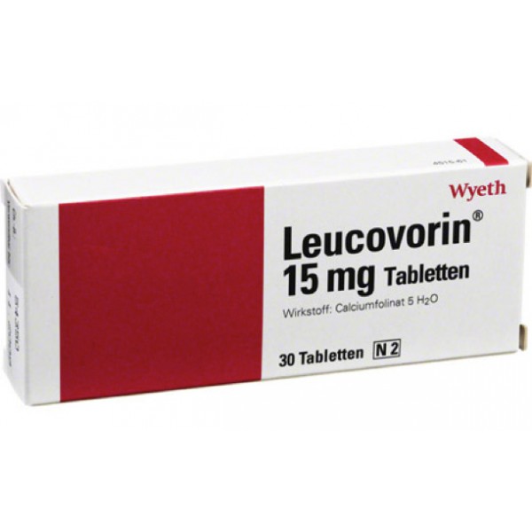 Лейковорин Leucovorin 15 mg / 30 штук