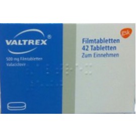 Изображение товара: Валтрекс Valtrex 500 мг/42 таблеток