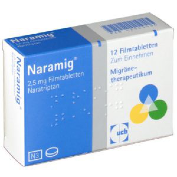 Нарамиг Naramig  2,5 мг/12 таблеток  