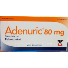 Изображение товара: Аденурик Adenuric 80 мг/ 84 таблеток