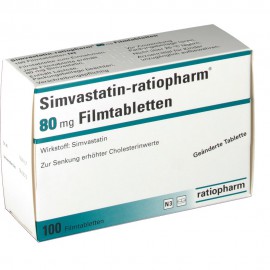 Изображение товара: Симвастатин SIMVASTATIN 80 Мг - 100 Шт