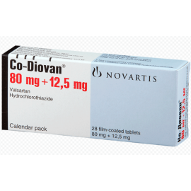 Изображение товара: Ко-Диован CODIOVAN 80 mg/12,5 mg/98 Шт
